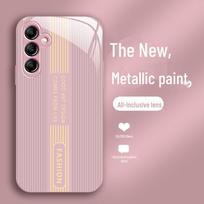 Samsung A72/A32/A30/A14/A73 Full Package Luxury Metal Anti-Fall Case with Texture Design. A72 4G