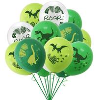 16 vnt dinozaurų raidžių spausdintų balionų rinkiniai Vaikų berniukų mergaičių gimtadienio festivalio renginių vakarėlio dekoro reikmenys yellow