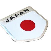 1 x metalinis Japonijos vėliavos ženklelio lipdukas JDM automobilio galinės / šoninės durys / kėbulo emblemos lipdukas E