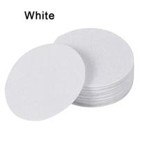 50 porų dvipusių lipnių tvirtinimo lipdukų kabliukų ir kilpų lipni tvirtinimo juosta kilimui fiksuoti, neslystanti sukibimo juosta White circular 5cm-5pcs