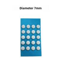 Universalūs neslystantys tefloniniai pelės kojelių lipnūs padai „Logitech“ ir „Zowie“ žaidimų pelėms Universal7MMround Sticker balta
