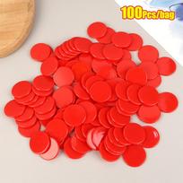 100 vnt. 25 mm Montessori mokymosi matematikos žaislas Plastikiniai pokerio žetonai Bingo žetonų žymekliai Žetonas Šeimos klubo vakarėlio skaičiavimo žaislas 3