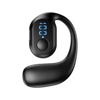 „Bluetooth 5.4“ ausinių belaidė ausinė „HiFi“ stereo triukšmo mažinimo ausinė, vandeniui atspari ausinė telefonui juoda