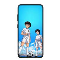 Telefono dėklas Samsung Galaxy S24 S23 iPhone 16 15 14 Xiaomi Redmi Note 13 12 11 8 Plus 10 9 Pro Max X XR OPPO Huawei Anime Captain Tsubasa Dangtelis for Samsung Galaxy A34 5G rausvai ruda