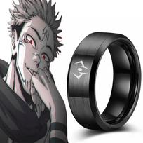 Anime Jujutsu Kaisen Ryomen Sukuna Itadori Yuji Žiedas Cosplay Nerūdijančio plieno Metalas Unisex žiedai Papuošalai Rekvizitai Dovana 11 gray