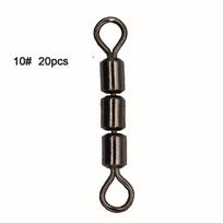 20pcs 3 roller Wild Fishing Gear: High Speed Swivels with 3 Bead Rolling Chain for Nesting Devices and Accessories A