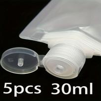 5 vnt. 30/50/100 ml sutirštinto kelioninio pakelio kosmetinis losjonas, dušo želė, šampūno buteliukas, nešiojamas veido valiklio krepšys 30 ml