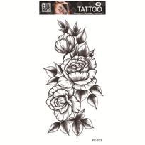 Yuanhua vandeniui atsparūs tatuiruotės lipdukai – vilko galvos totemas ir arabiško teksto dizainas 208*95mm