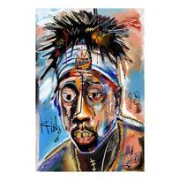 Portretai, drobės paveikslai, sienų plakatai, grafiti menas, drobė, modernus sienų menas, drobės paveikslai, namų dekoravimas, fonas 20x30cm raudona