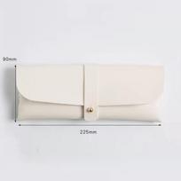 2022 m. retro kvadratiniai akiniai nuo saulės – unisex rudos mados tendencija glasses bag balta