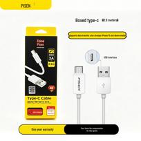 PISEN 6A USB-C 2m Greito įkrovimo laidas, skirtas Huawei, Xiaomi, Android įrenginiams (66W)