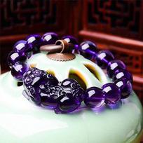 Charm 1PC Gift with Authentic Protection Bestows Good Fortune Unisex Feng Shui Charm Aids Wealth Attraction Stylish Design Feng Shui Bracelet Purple violetinė