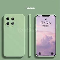 Skysto silikono dėklas Realme 11 4G, Dangtelis Realme 11, Coque Funda Originalus skysto silikono minkštas galinis dėklas Realme 11 4G For Realme 11 4G žalia