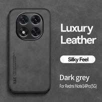 Atsparus smūgiams dėklas, skirtas Redmi Note 14 Pro 5G 4G Note 14 Pro+ Plus apsauginis dangtelis Magnetinis automobilio laikiklis Telefonas Coque Fundas Capa Redmi Note14(5G) tamsiai pilka spalva