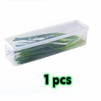 5/3/1 pakuotės ilgų stačiakampių virtuvės maisto laikymo konteinerių, plastikinių daugkartinio naudojimo šaldytuvo organizatorių dėžučių 1pcs