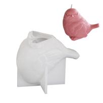 Lanksti silikoninė forma unikalioms 3D paukščių figūrėlėms kurti. Aksesuaras entuziastams ir namų dekoravimui kasdieniam naudojimui. T1