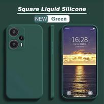 Poco F5 PocoF5 Dėklas Originalūs Skysto Silikono Telefono Dėklai Xiaomi Poco F5 F 5 PocoF5 Pro F5Pro Smūgiams Atsparus Minkštas Viršelis Poco F5 For Poco F5 tamsiai žalia spalva