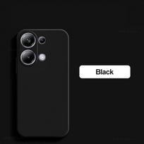 Telefono dėklas Poco M6 Pro, silikoninis, vientisos spalvos, apsaugantis nuo kritimo ir smūgių, skirtas Xiaomi Poco M6 M 6 Pro M6Pro PocoM6 Pro Poco M6 Pro 4G juoda