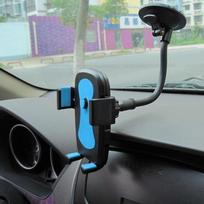 Lankstus ilgas laikiklis su 360 laipsnių pasukimu, skirtas automobiliui, mobiliojo telefono laikiklis jūsų mobiliojo telefono stovui mėlyna