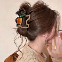 Large Hair Clip One Size geltona