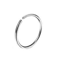 Nerūdijančio plieno ir titano nosies ir lūpų žiedai, besiūliai auskarai 1.0*8mm gray