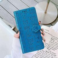 Leather Flip Protection Case For Honor 400 600 Lite Magic 7 Pro X8C X9C Smart X5B X9D X7D X6C Huawei Nova 13i 13i 13 14 Y63 Y73 Cat Dog Wallet Cover Honor X5b mėlyna