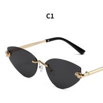 Women's sunglasses, new triangular frameless sunglasses.