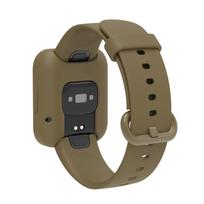 Silikoninis laikrodžio dirželis skirtas Xiaomi Redmi Watch 2 Lite SmartWatch apyrankei Mi Watch2 Lite+ apsauginis dėklo apsauginis dangtelis Redmi Watch gelsvai ruda