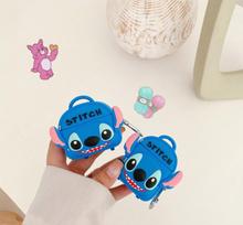 Disney kuprinė Stitch, tinkama AirPods Pro apsauginiam dėklui, Apple Bluetooth ausinėms 1-os/2-os kartos silikoninis minkštas dėklas For Airpods 1 or 2