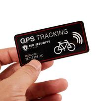 GPS sekimo signalizacijos lipdukas, atspindintis įspėjamasis motociklo dviračio lipdukas nuo vagysčių