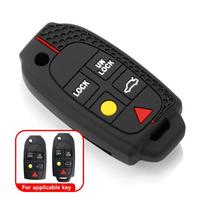 Volvo XC40 XC70 XC90 S40 S60 S90 S80 C30 C70 C70 V50 V70 V90 Automobilio raktelio korpuso dangtelis Odinis dėklas Rankovė Silikoninis nuotolinio valdymo pultelio dėklas