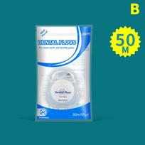 50M nešiojamasis dantų siūlas Care Picks dantų valymo įrankis su dėklu Praktinės sveikatos higienos priemonės burnos priežiūrai bag white