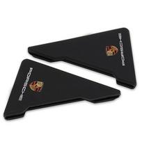 2 vnt. Automobilio durų kampų apsauginiai dangteliai Apsauga nuo susidūrimų Lipdukas Porsche Cayenne Macan 911 918 928 944 968 Boxster Panamera black