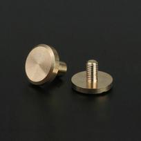 10 vnt. žalvarinių kniedžių, varžtų, skirtų fotoalbumams, odos gaminiams, diržams, piniginėms, 8 mm plokščia galvutė 4mm