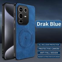 For Infinix Note 50 40 Pro Plus For Magsafe Leather Silicone Case For INFINIX Hot 60 Pro Plus GT 30 Pro Magnetic Magsafing Cover Note 50 Pro Plus mėlyna