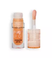 Makeup Revolution, Pout Lip Oil Honey Shimmer, Vegan, Glossy, Lip Oil, Honey Shimmer, 4 ml