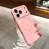 Skysto silikono telefono dėklas Apple iPhone 17 Pro Max - Magsafe Anti-drop Kūrybiškas pilnos apsaugos dėklas iPhone iPhone 17 antikinės baltos spalvos