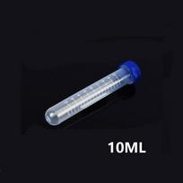 10 ml/15 ml Apvaliadugnis graduotas centrifugos mėgintuvėlis su užsukamu dangteliu, plastikinis centrifugos mėgintuvėlis 10ML