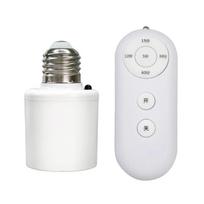 Naujas E27 LED lempos pagrindas su belaidžiu nuotolinio valdymo pultu, išmaniuoju laikmačiu, AC85-265V lemputės laikiklio lizdo adapterio keitiklis, reguliuojamas 1PC ucla aukso spalvos