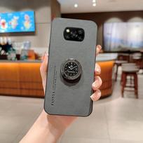 For Poco X3 Pro Case Leather Car Holder Ring Magnetic Phone Case for Xiaomi PocoX3 Poco X3 NFC Little X 3 Shockproof Back Cover For Poco X3