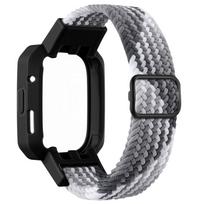 Dirželis + Dėklas For Redmi Watch 3 2 1 Apyrankė Sportinė Nailoninė Apyrankė Ant Riešo Mi Watch Lite 2 3 Keičiami Išmanieji Priedai Redmi Watch 3 juoda pilka spalva