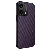 For OPPO Reno 14 Carbon Fiber Silicone Black Phone Case For Oppo Reno 14 Pro Soft Bumper Anti Fall Protective Cover Reno 14F Oppo Reno14 Pro violetinė