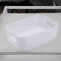 Desktop Storage Box, Household Storage Container, Snack and Clothes Organizing Box, Household Plastic Storage Box for Living Room Medium oranžinė