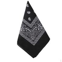 Bandanas, Paisley Print Cowboy Bandana Multipurpose Bandanas juoda