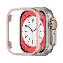 Aluminum Alloy Case For Apple Watch Ultra 2 49mm 11 10 9 8 7 6 5 4 SE Protective Frame Shell iWatch 46mm 45mm 41mm 44mm 42/40mm Ultra 49MM rožinės rožinės spalvos
