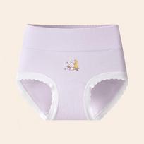 Girls' Pure Cotton Underwear - A-Class Antibacterial Briefs for Ages 6-12 M for 10-14kg, 80-100cm