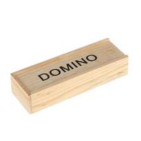28 vnt./rinkinys Juodas Dvigubas 6 domino rinkinys su medine laikymo dėžute Nešiojamas kelioninis Vaikams Suaugusiems Šeimos vakaro vakarėlis Klasikinės plytelės Stalo žaidimas juoda