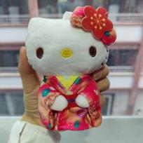 Sanrio Kimono Hello Kitty pliušinė lėlė pakabukas raktų pakabukas Animacinis Kt katės pliušinis raktų pakabukas Krepšio aksesuarai Dovanos Automobilio rakto pakabukas