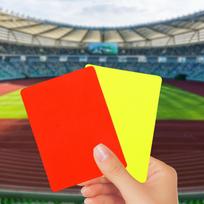 Futbolo teisėjo kortelių rinkinys, raudona ir geltona kortelės, priedai žaidimams, krepšinis With Pocket Book