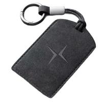 Polestar 3/4 kortelės raktų dėklas: Unisex Apsauginis automobilio krepšys ir sagtukų apvalkalas Dark Green + Leather Cord